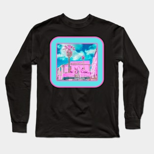 Pink passion palm tree Long Sleeve T-Shirt